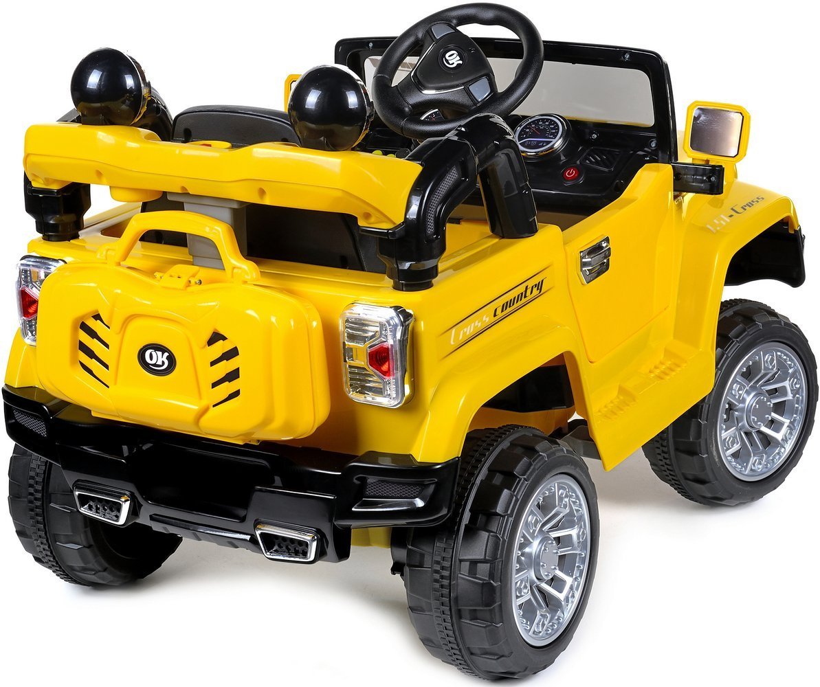 Pojazd akumulatorowy terenowy JEEP żółty Dla dzieci